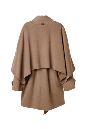 【10月下旬発送】Wool Rever Layered Cape Coat