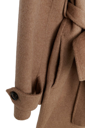 【10月下旬発送】Wool Rever Layered Cape Coat