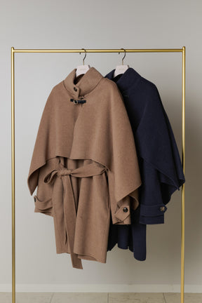 【10月下旬発送】Wool Rever Layered Cape Coat