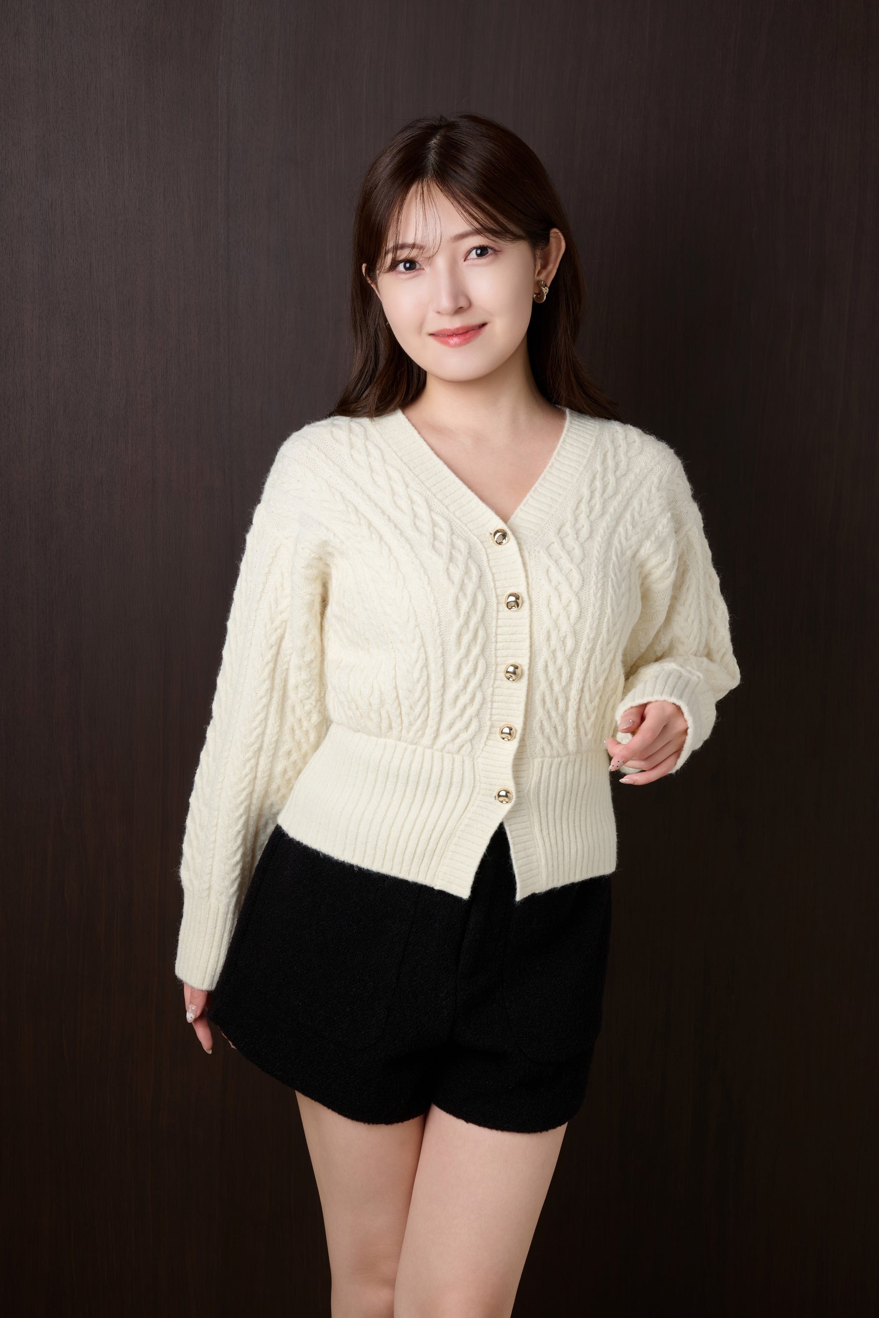 Plume Cable-Knit Cardigan