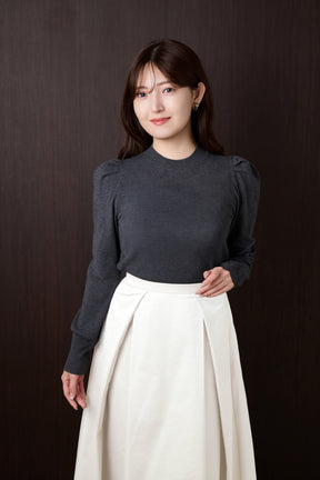 Sculpted Sleeve Knit Top