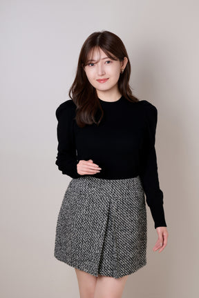 Sculpted Sleeve Knit Top
