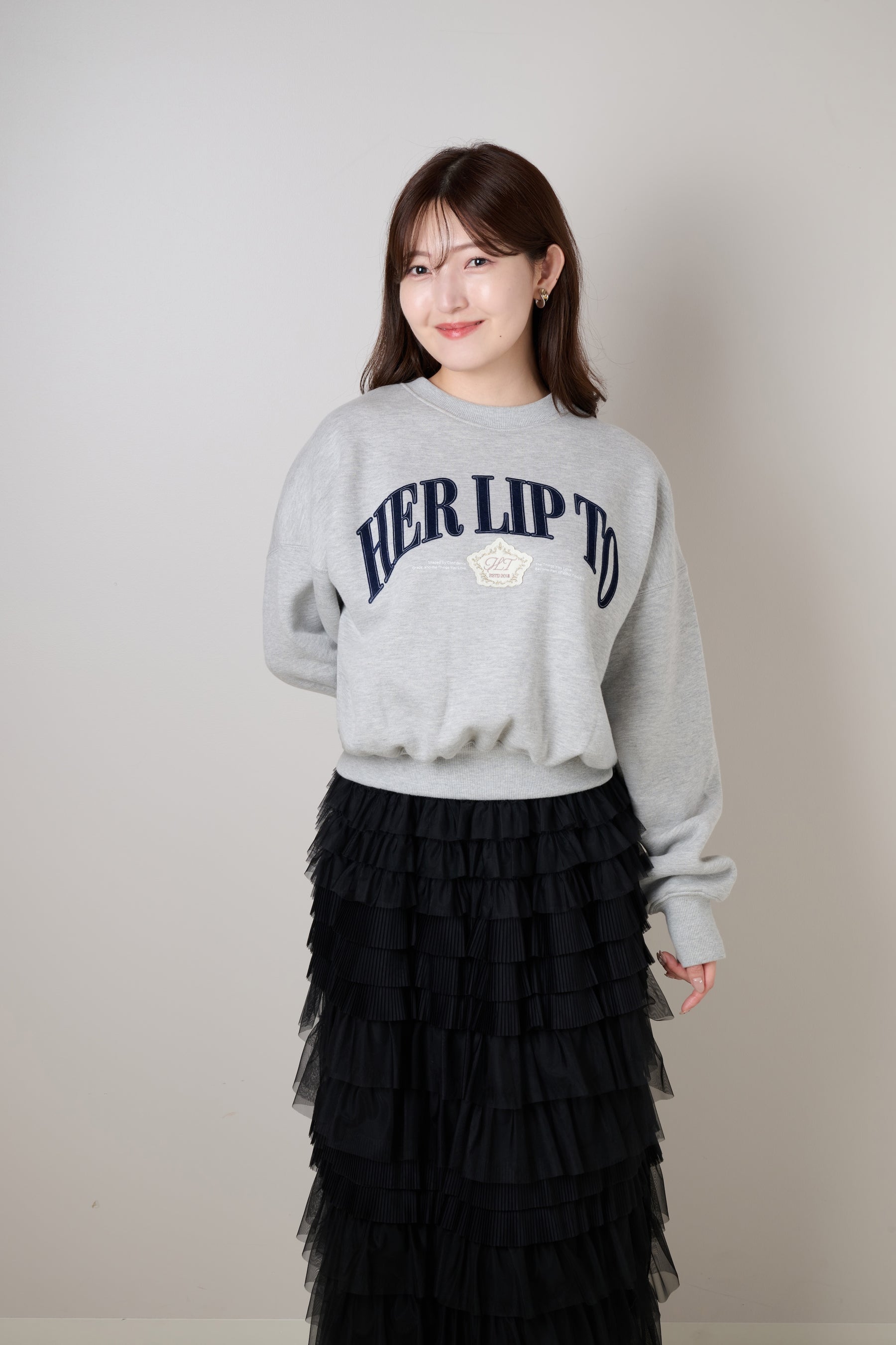 【11月中旬発送】HLT Embroidered Motif Sweatshirt