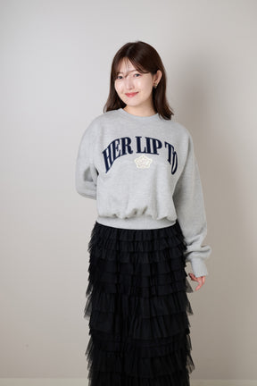 【11月中旬発送】HLT Embroidered Motif Sweatshirt