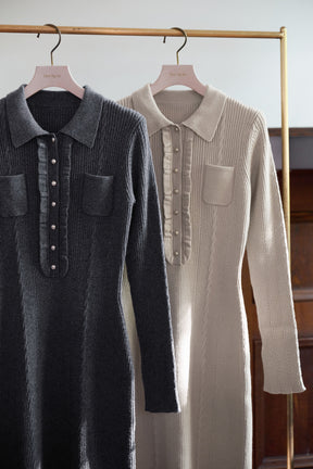 【10月中旬発送】Margot Knit Long Dress
