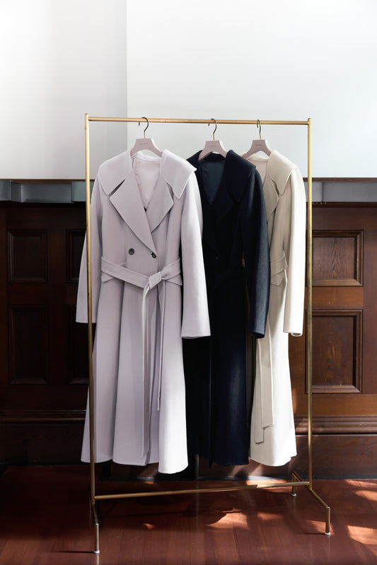 【11月中旬発送】Hamilton Wool Rever Flared Coat