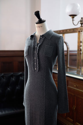 【10月中旬発送】Margot Knit Long Dress