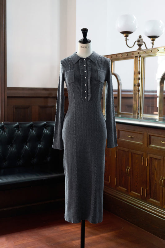 【10月中旬発送】Margot Knit Long Dress