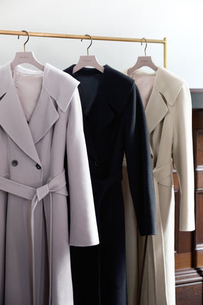 【11月中旬発送】Hamilton Wool Rever Flared Coat