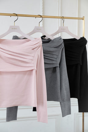 Aveline Gathered Knit Top