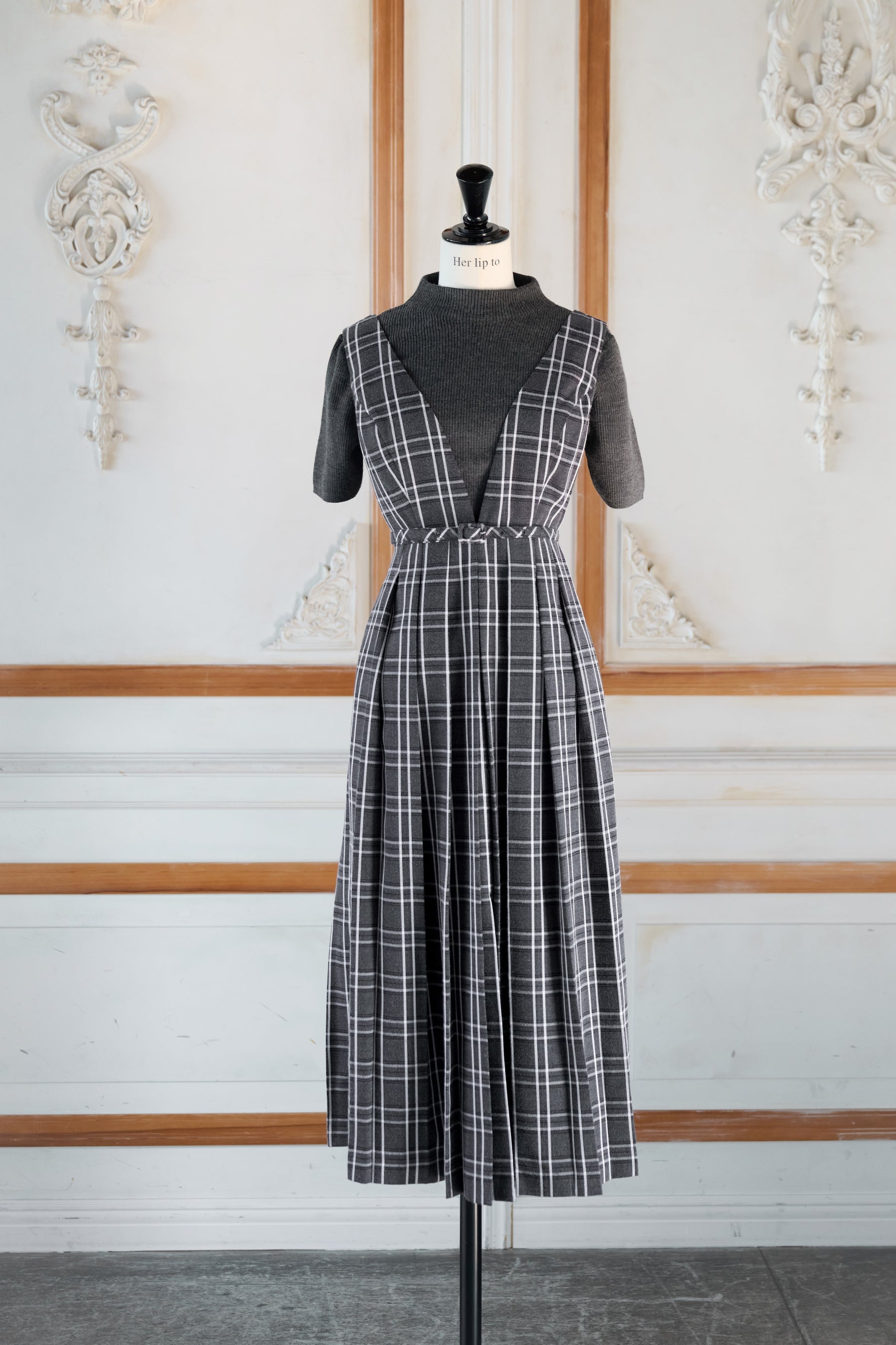 【新色】Classic Plaid Jumper Dress