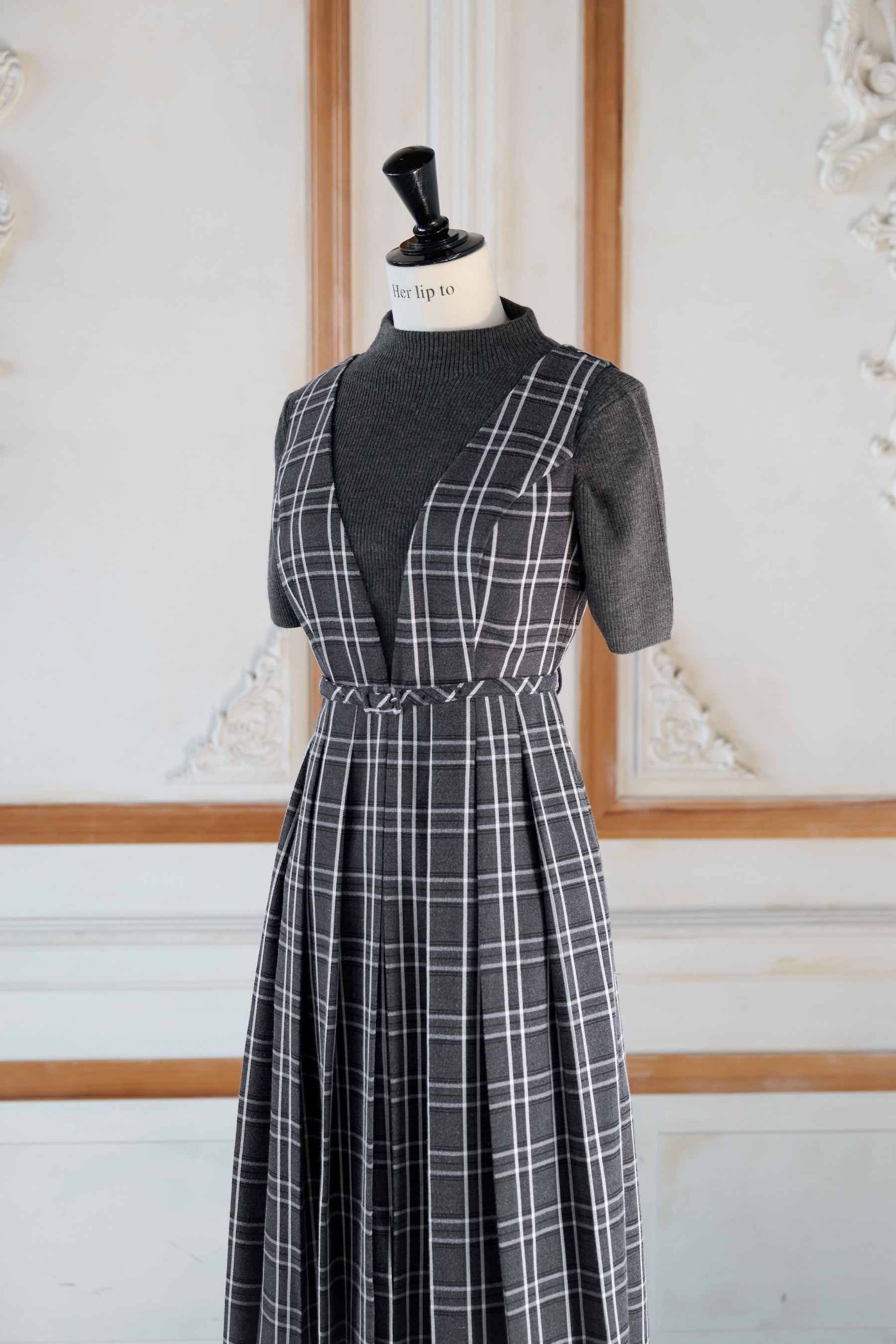【新色】Classic Plaid Jumper Dress