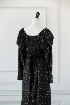 【10月上旬発送】Capucine Bloom Sleeve Chiffon Dress