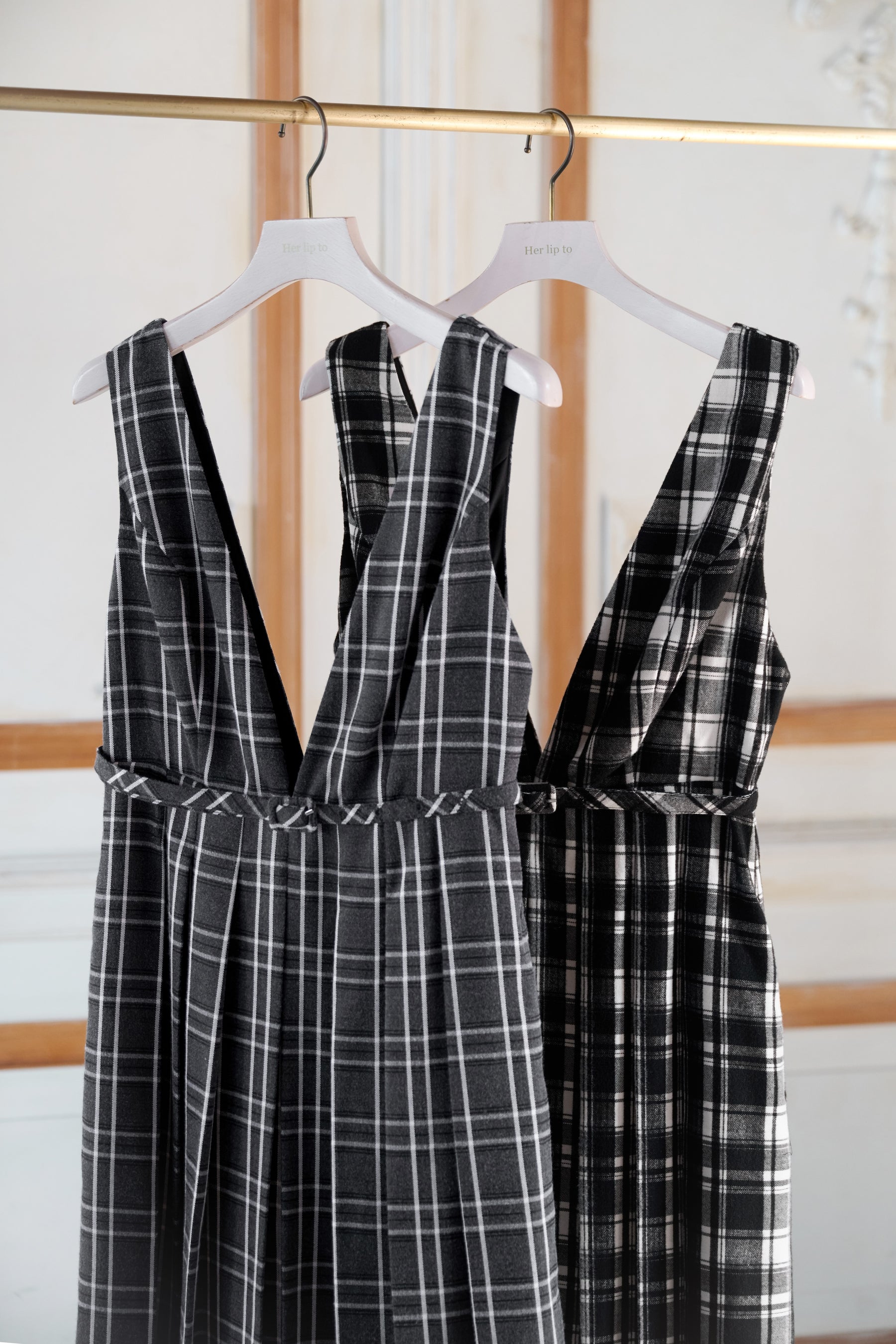 【新色】Classic Plaid Jumper Dress