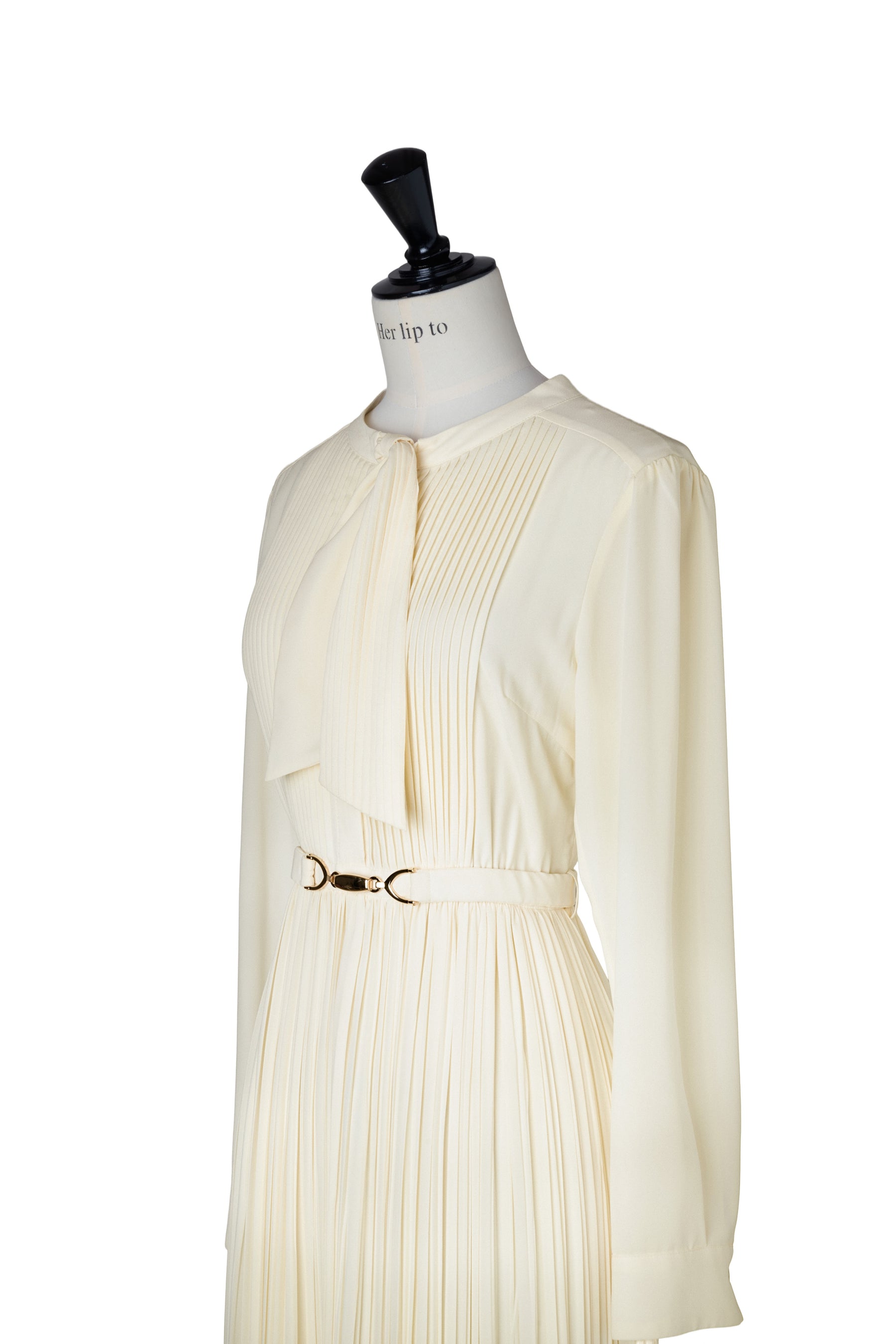 Viola Bow Pleated Dress