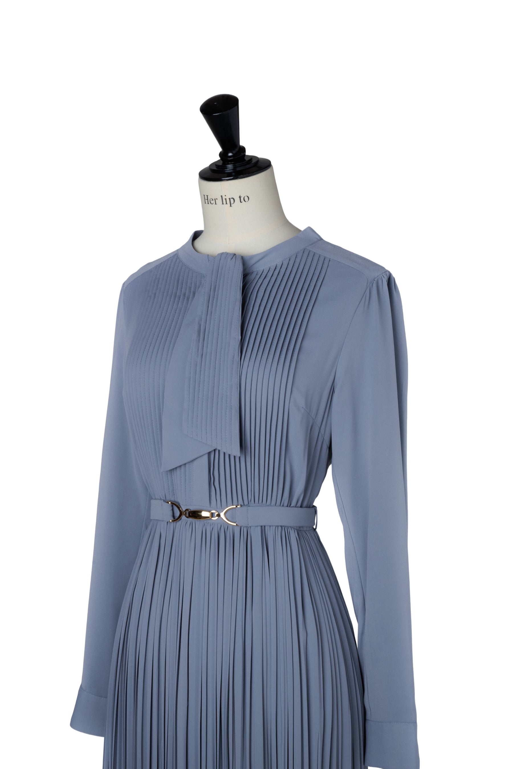 Viola Bow Pleated Dress