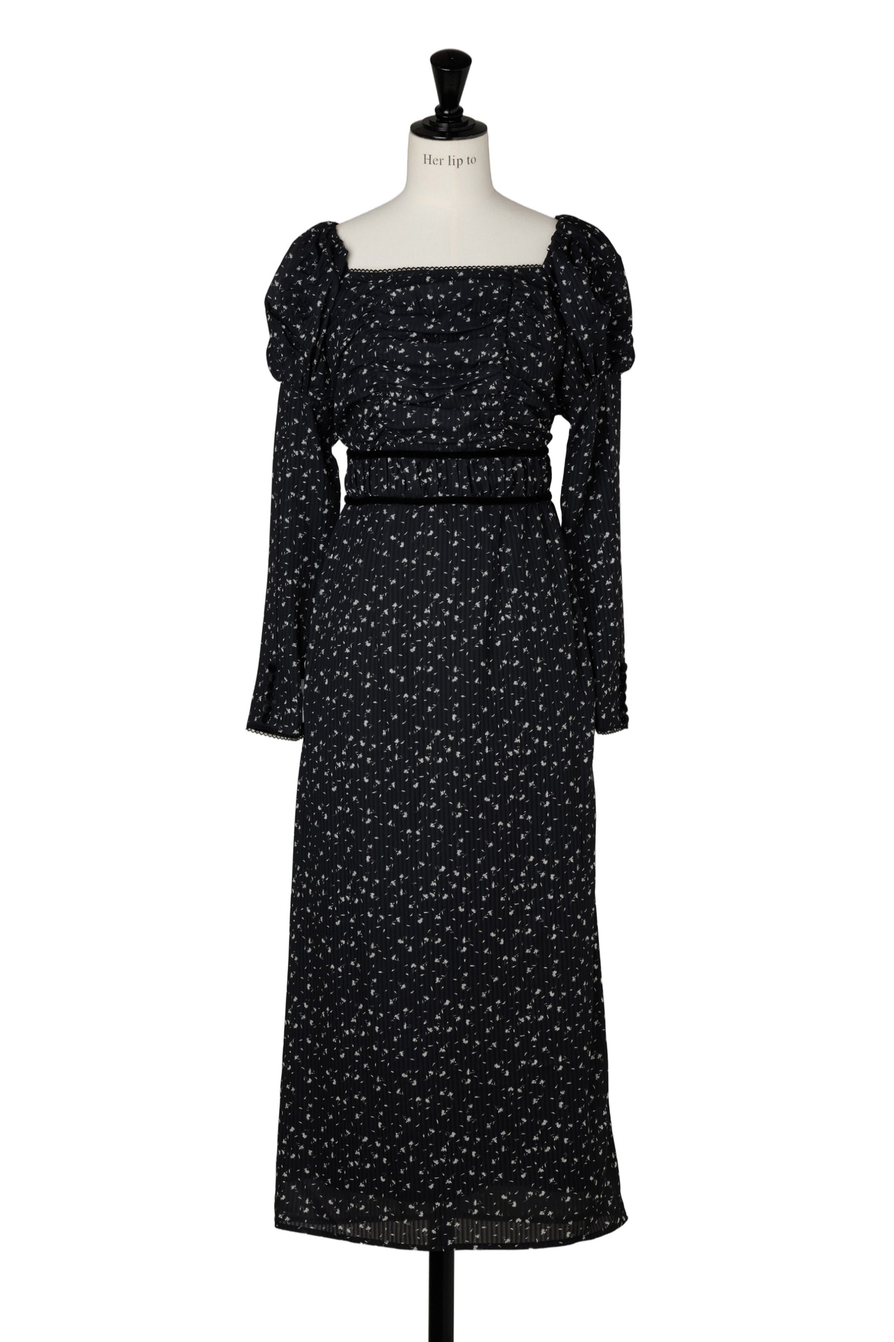 【10月上旬発送】Capucine Bloom Sleeve Chiffon Dress