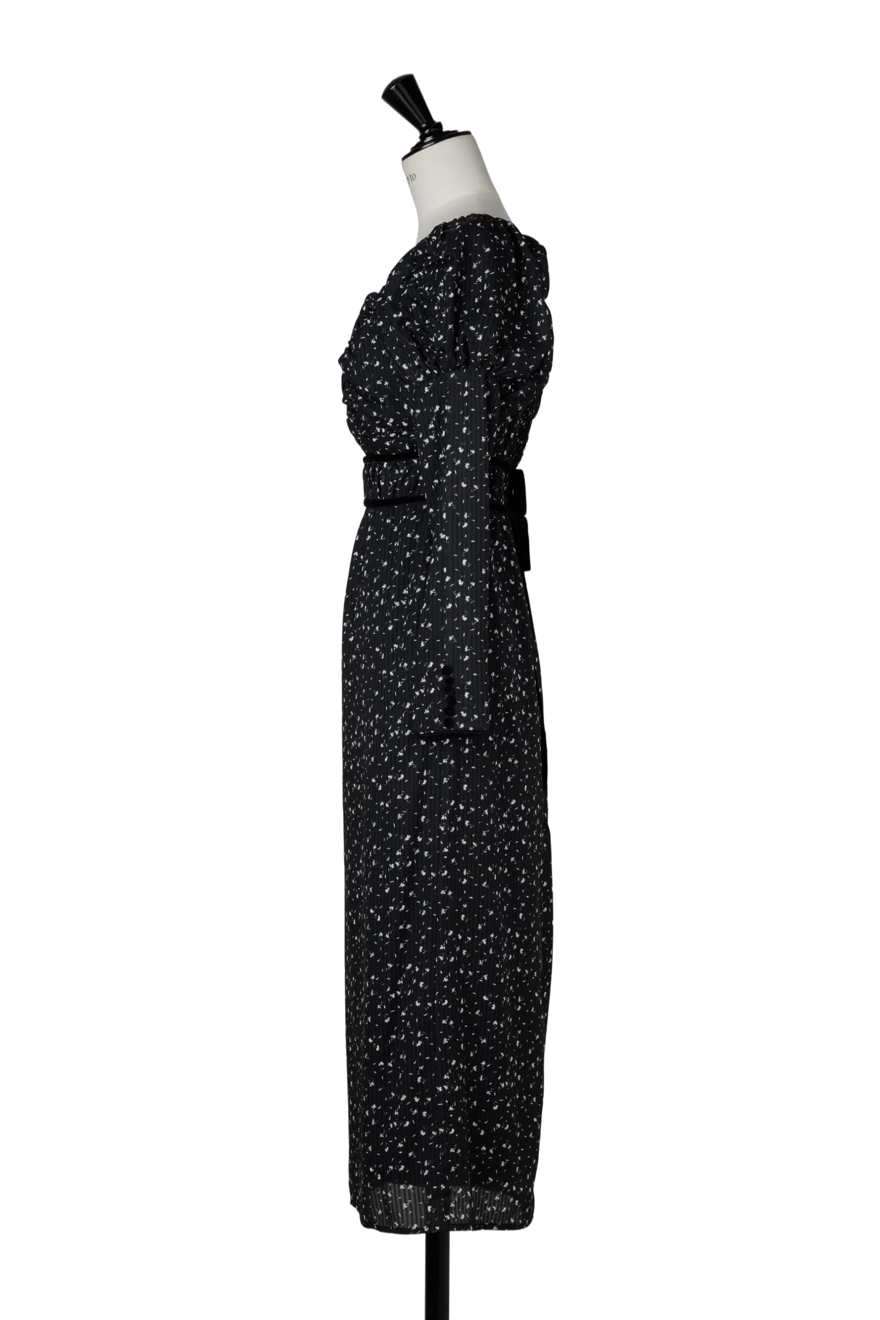 【10月上旬発送】Capucine Bloom Sleeve Chiffon Dress