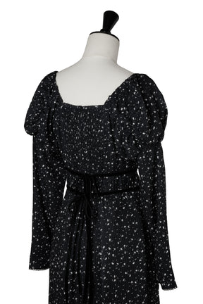 【10月上旬発送】Capucine Bloom Sleeve Chiffon Dress