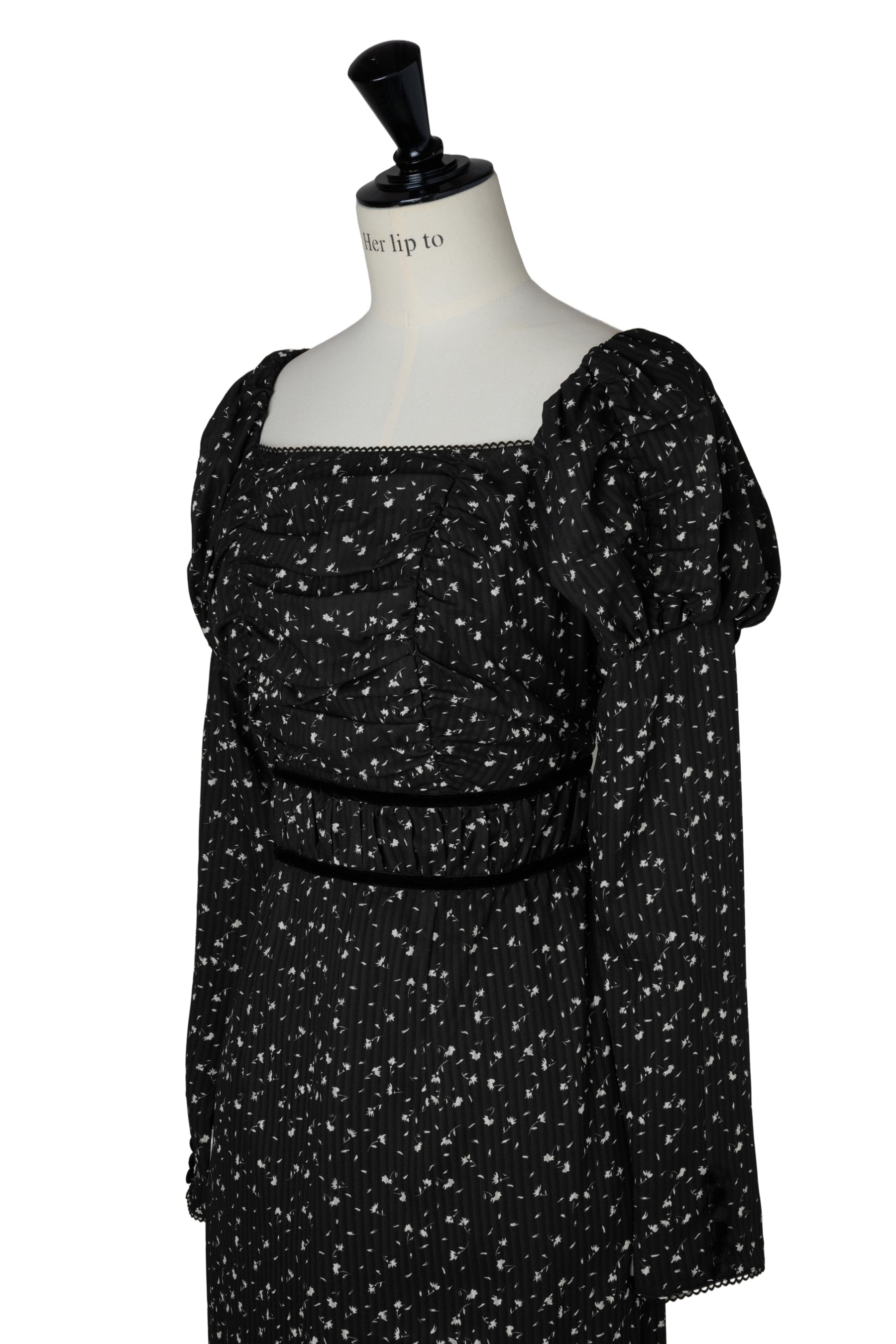 【10月上旬発送】Capucine Bloom Sleeve Chiffon Dress