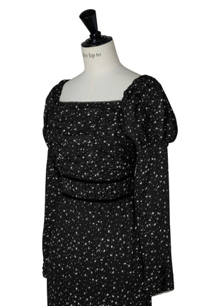 【10月上旬発送】Capucine Bloom Sleeve Chiffon Dress