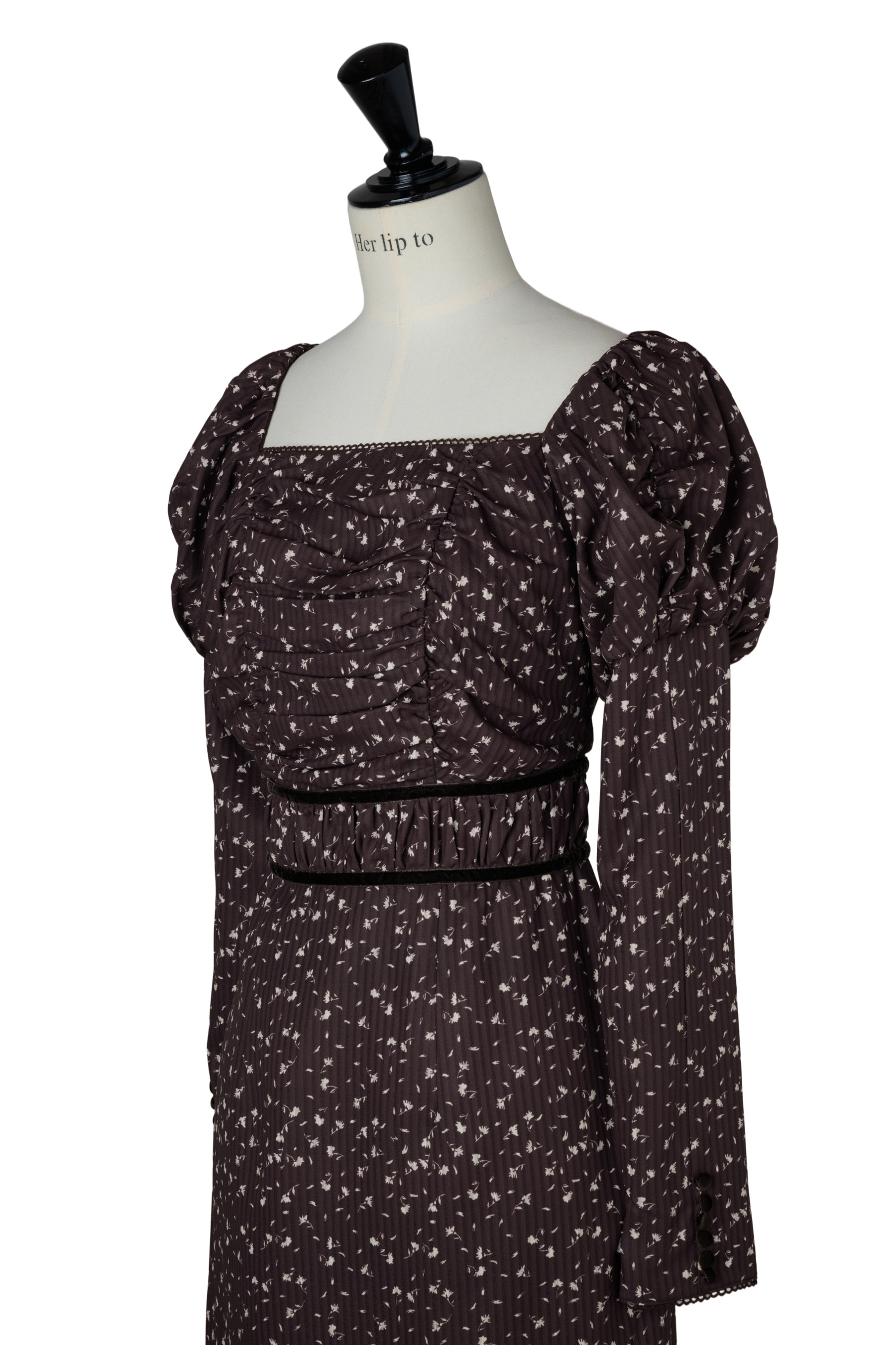 【10月上旬発送】Capucine Bloom Sleeve Chiffon Dress