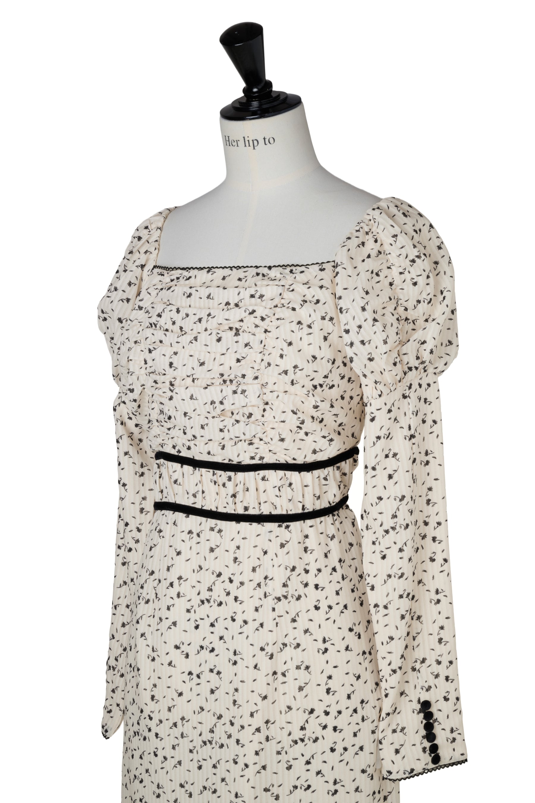 【10月上旬発送】Capucine Bloom Sleeve Chiffon Dress