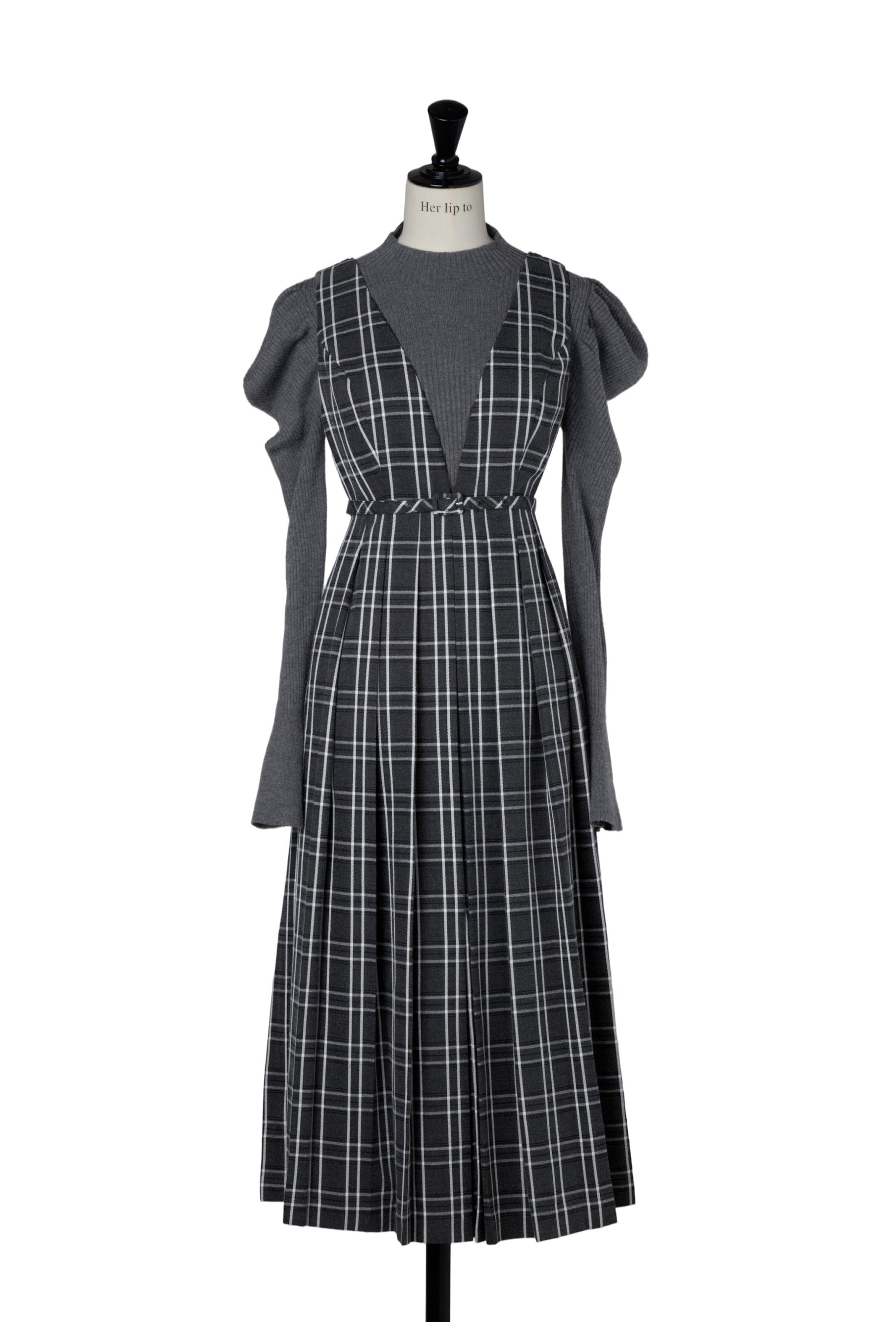 【新色】Classic Plaid Jumper Dress