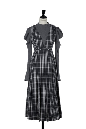 【新色】Classic Plaid Jumper Dress