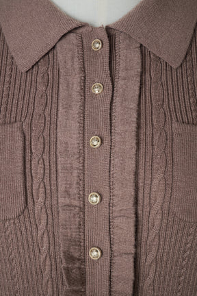 【10月中旬発送】Margot Pleated Knit Mini Dress