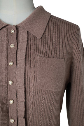 【10月中旬発送】Margot Pleated Knit Mini Dress