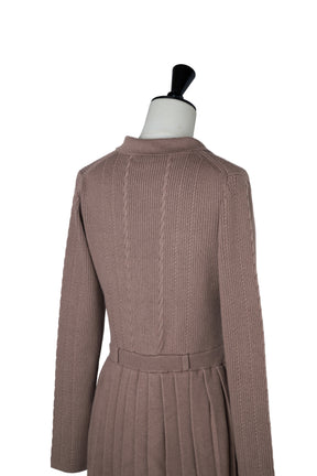 【10月中旬発送】Margot Pleated Knit Mini Dress