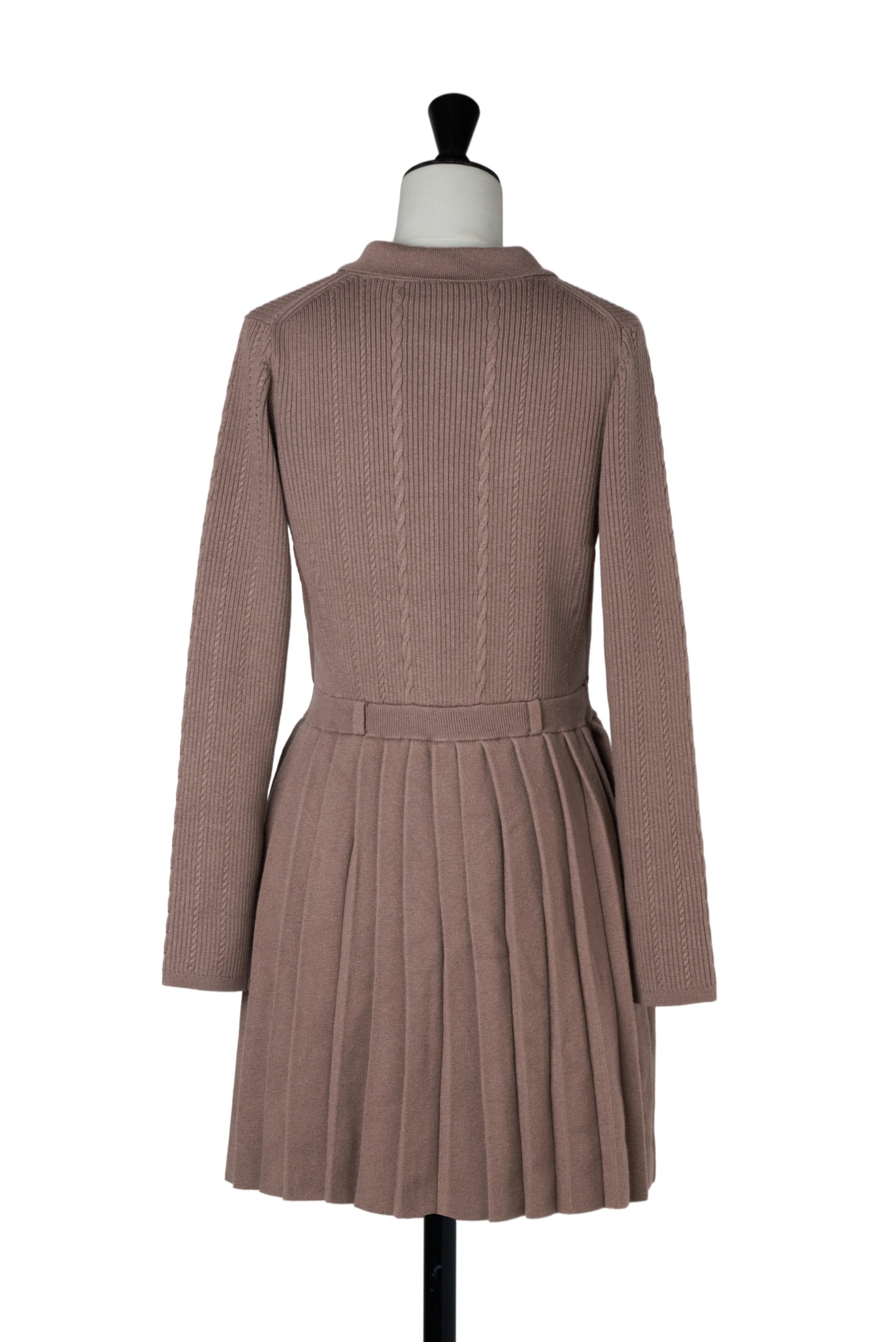 【10月中旬発送】Margot Pleated Knit Mini Dress