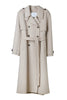 Wool-Blend Rever Trench Coat
