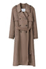 Wool-Blend Rever Trench Coat