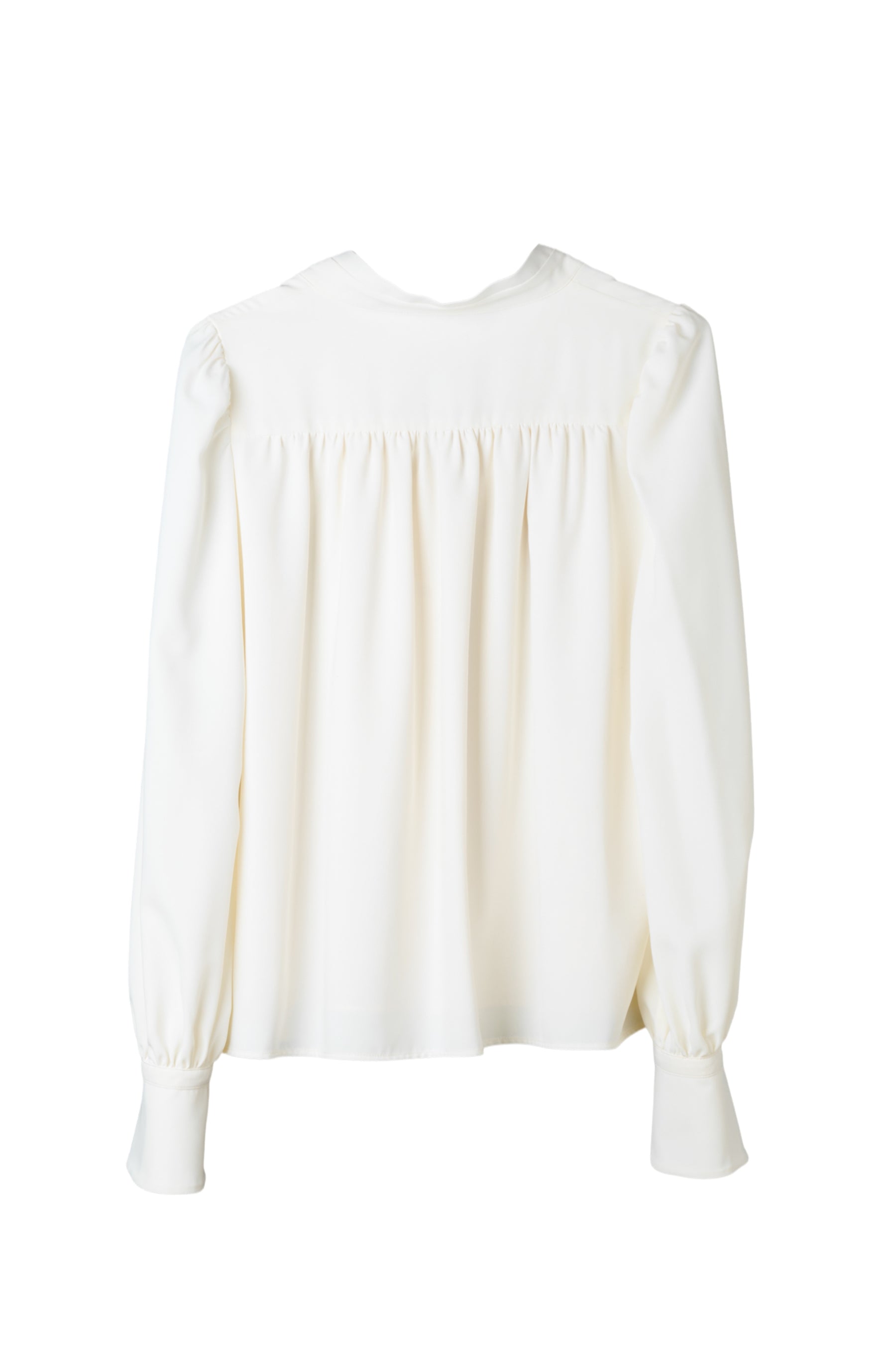 Bow-Tie Twill Blouse