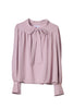 Bow-Tie Twill Blouse