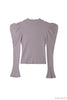 【10月下旬発送】【新色】Volume Sleeve Rib Knit Top