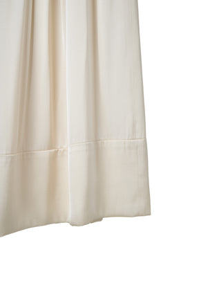 【10月上旬発送】Satin Gathered Flared Long Skirt