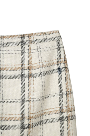 Tweed Check Mini Skort
