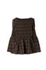 ［Essentia］【新色】Checked Flared Peplum Top