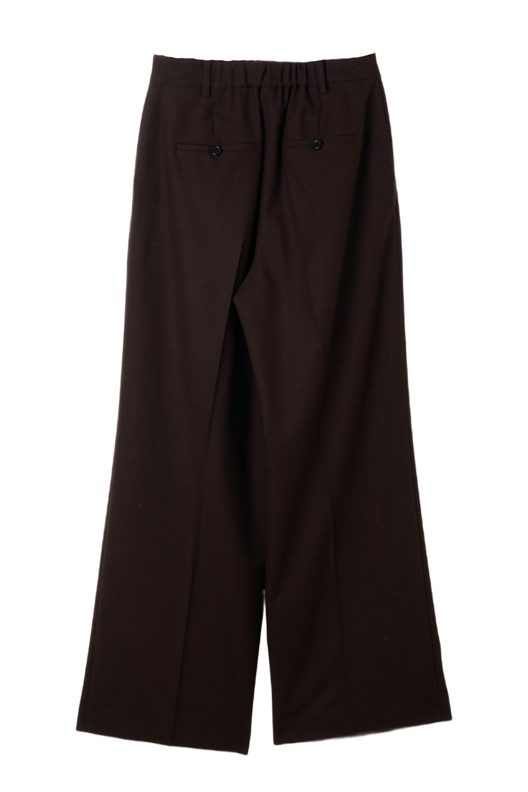Romy Wool-Blend Tuck Pants