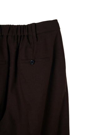 Romy Wool-Blend Tuck Pants