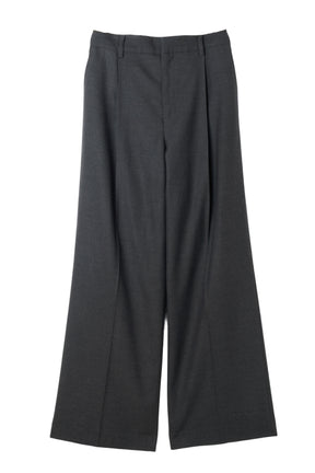 Romy Wool-Blend Tuck Pants