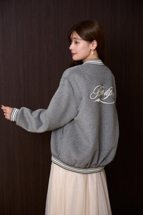 【10月中旬発送】H Logo Varsity Jacket