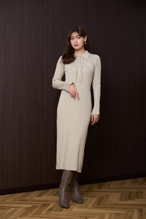 【10月中旬発送】Margot Knit Long Dress