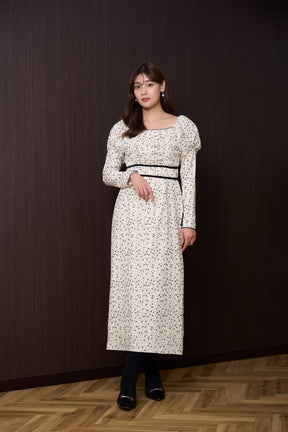 【10月上旬発送】Capucine Bloom Sleeve Chiffon Dress