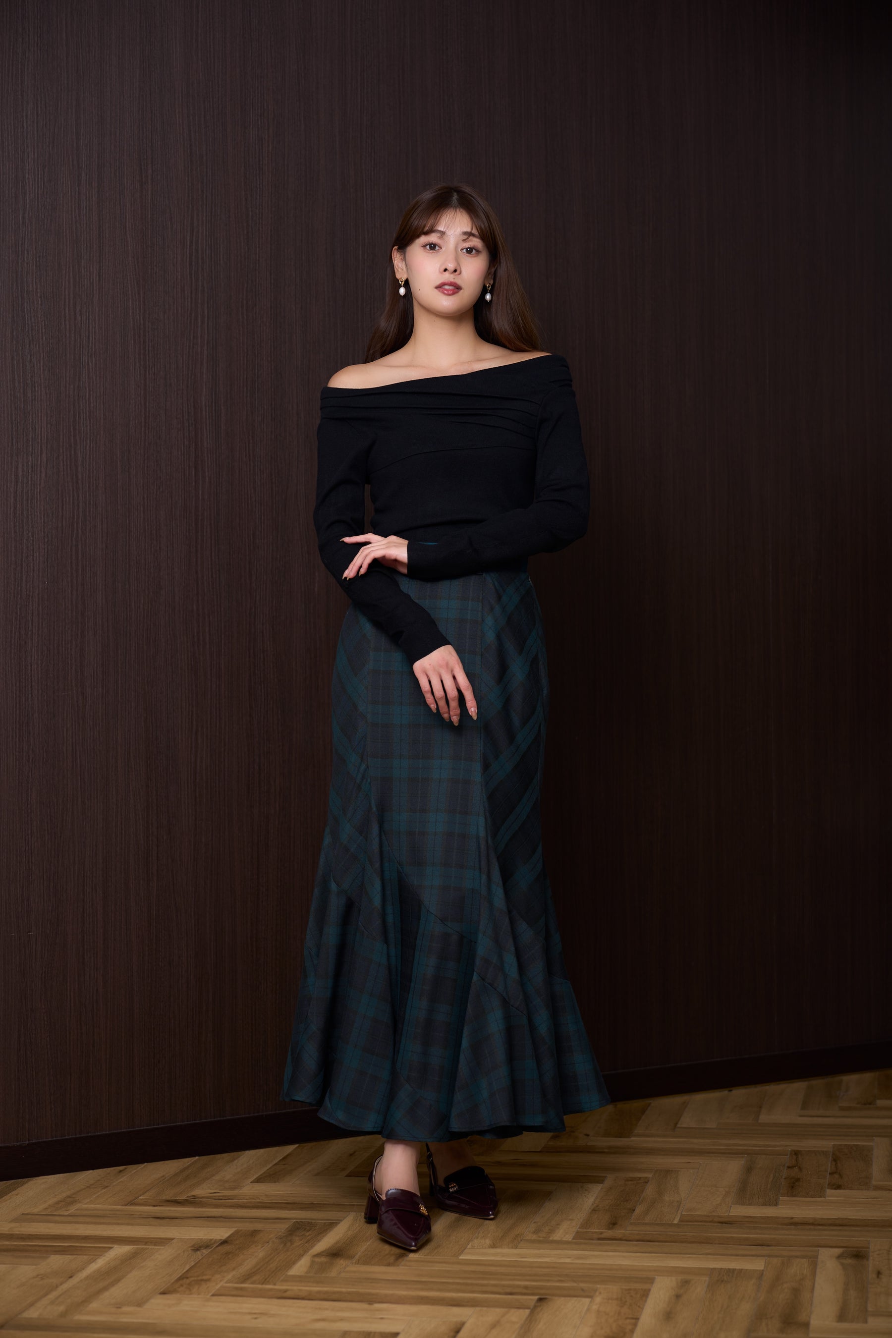 Mermaid Panel Long Skirt