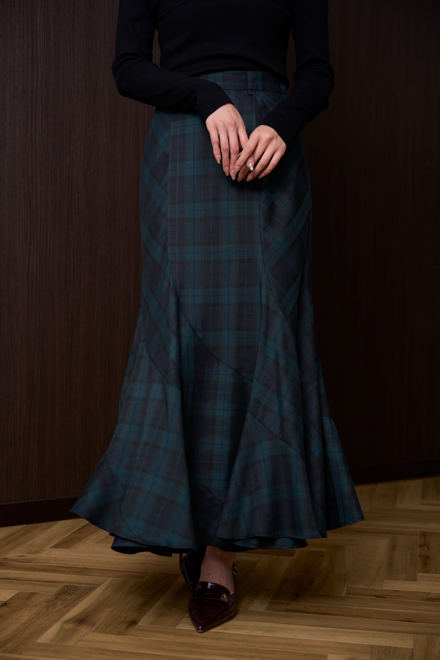 Mermaid Panel Long Skirt