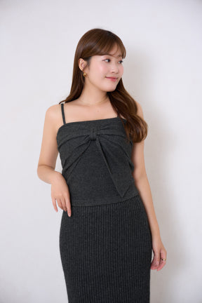 【10月中旬発送】Lydie Ribbon-Tie Knit Ensemble